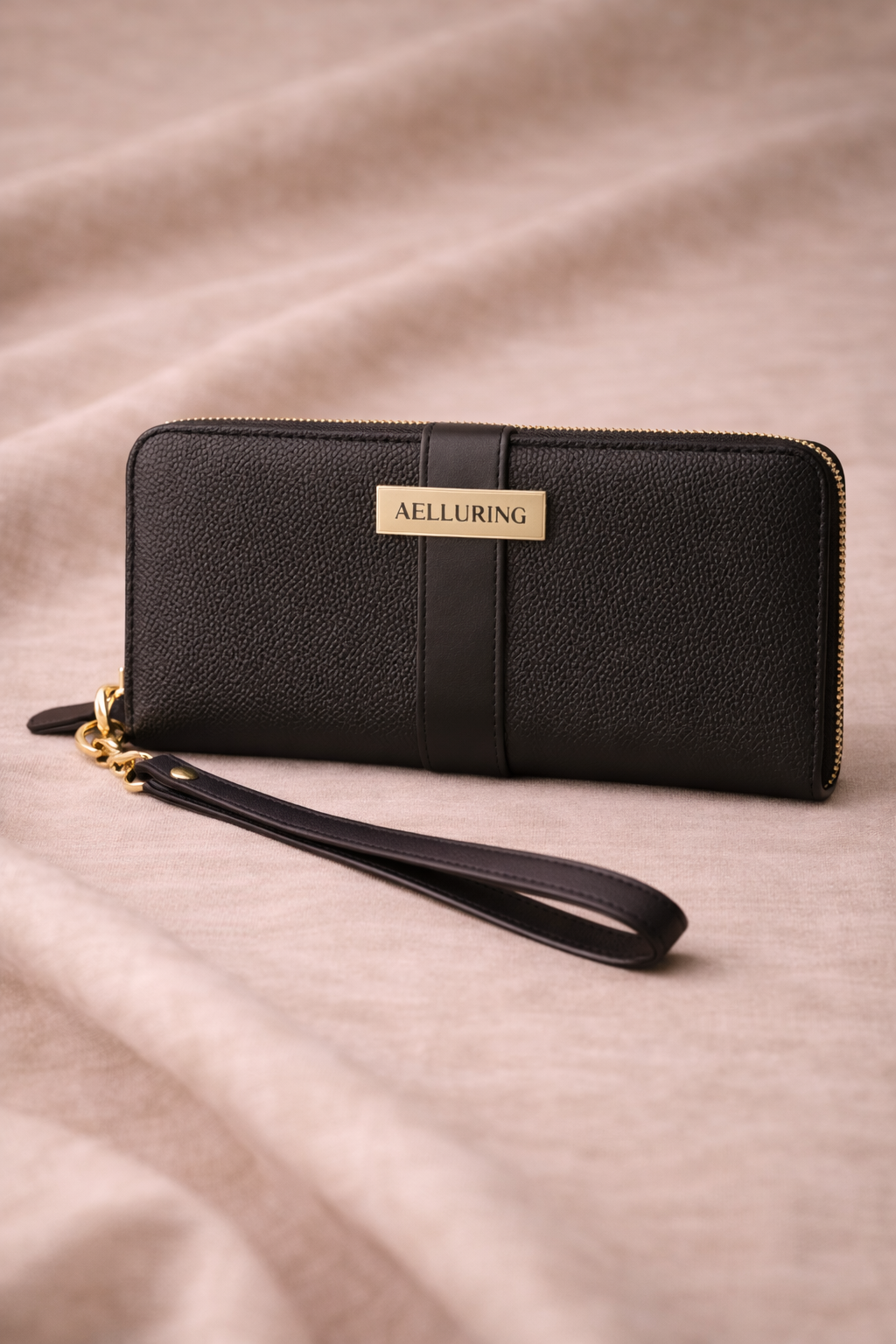 Ginza Milano Black Zipper Women's Leather Wallet – Aelluring