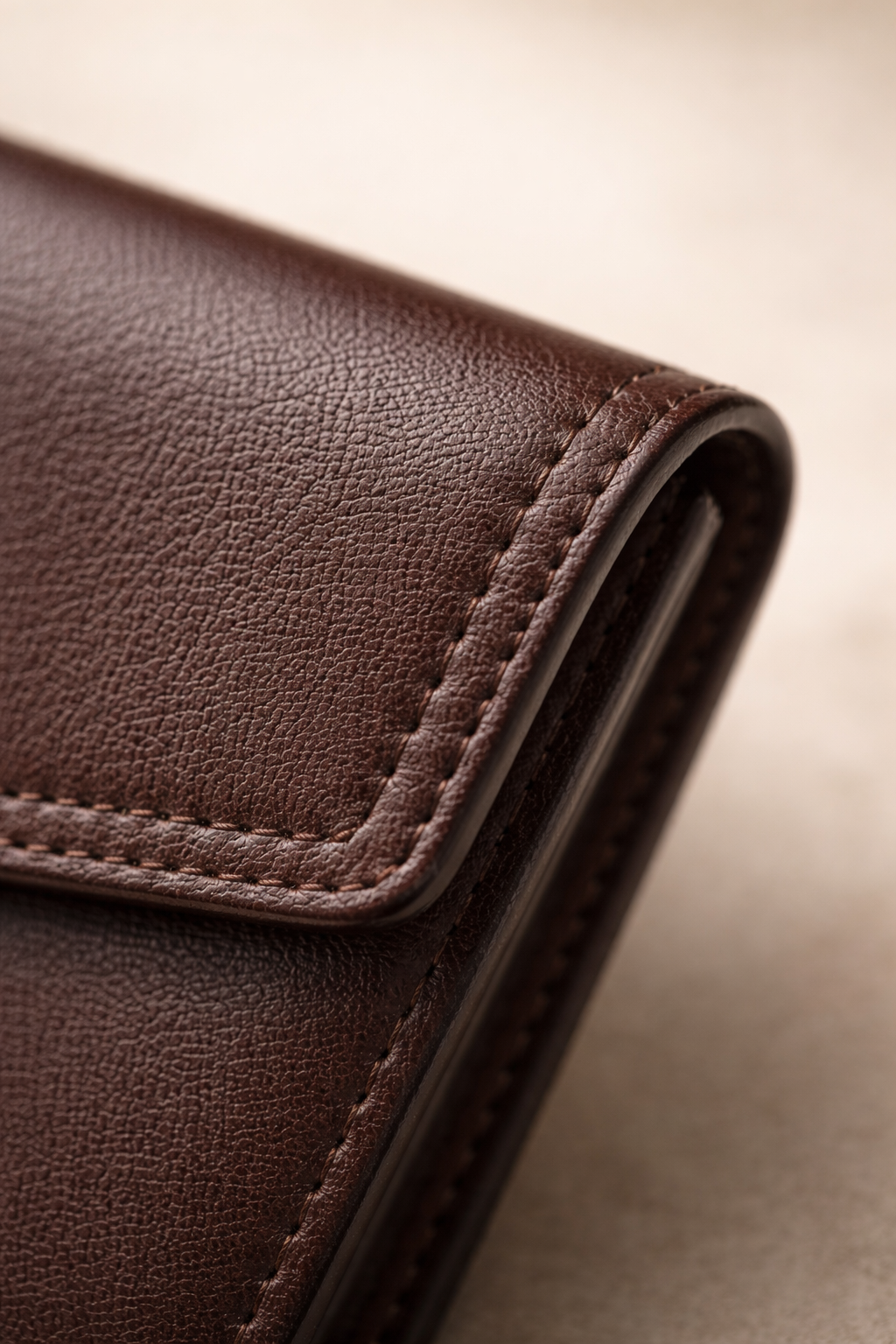 Semi Veg Miled French Beige Women's Leather Wallet