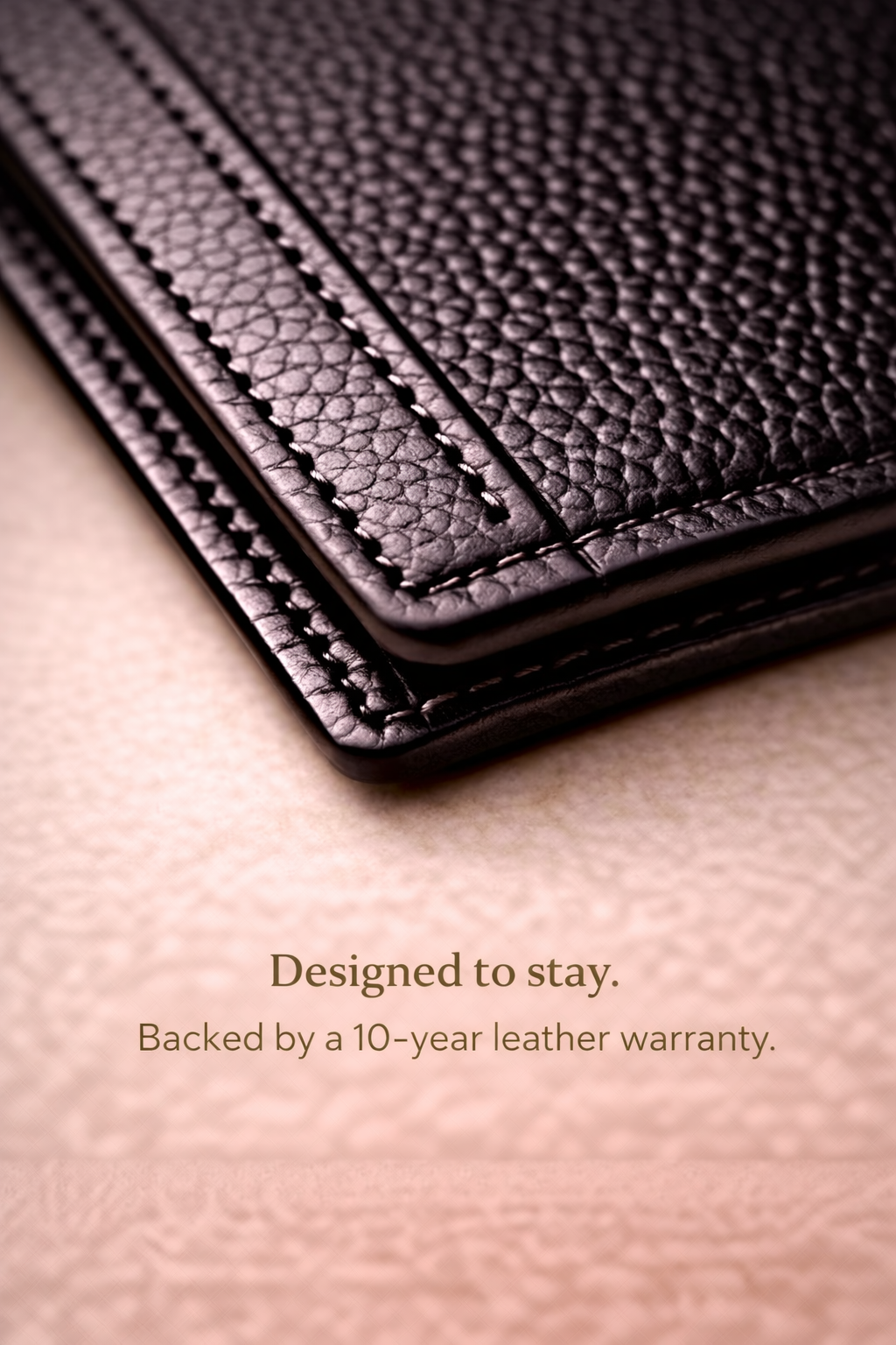 Beluga Black Men's Horizontal Leather Wallet