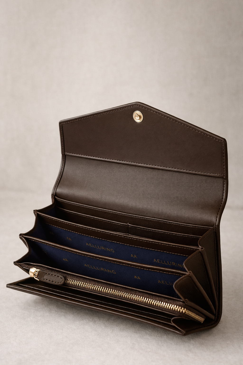 Semi Veg Miled French Beige Women's Leather Wallet