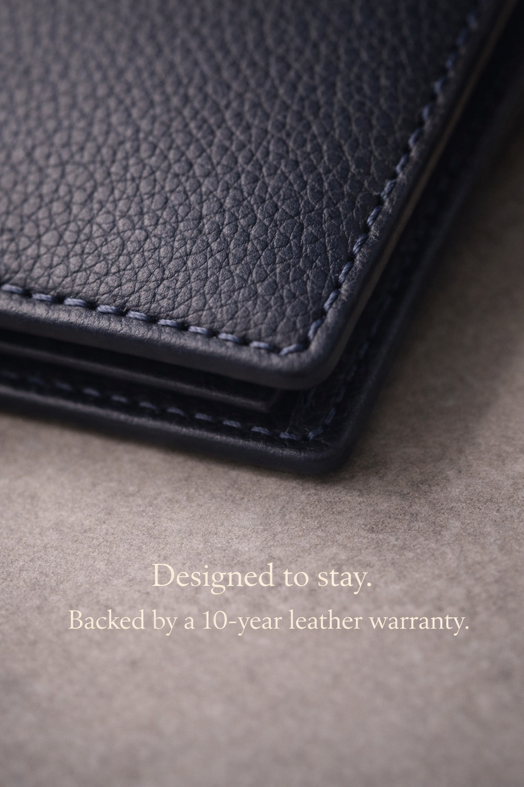 Suprema Blue Men's Vertical Leather Wallet