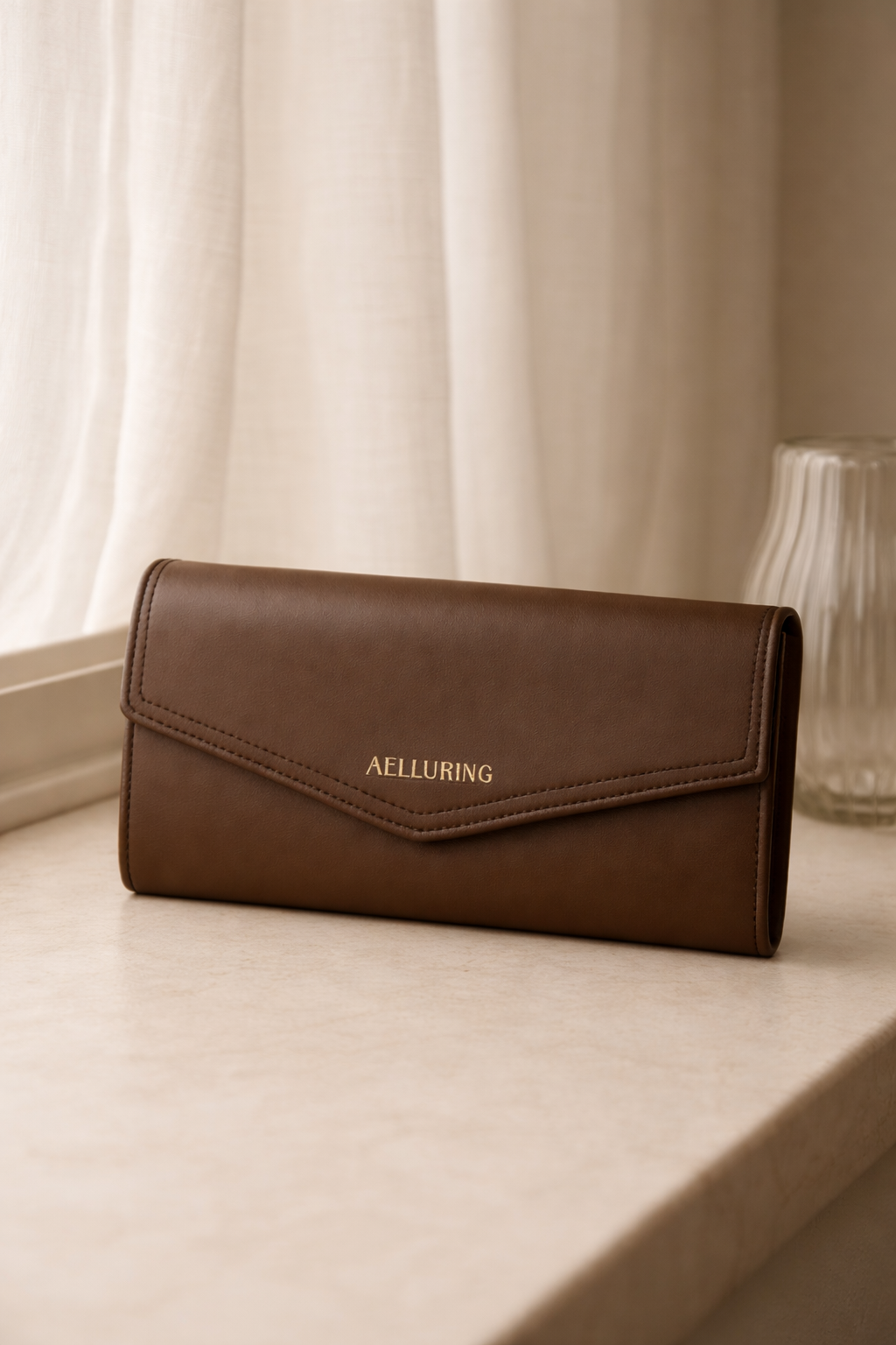 Semi Veg Miled French Beige Women's Leather Wallet