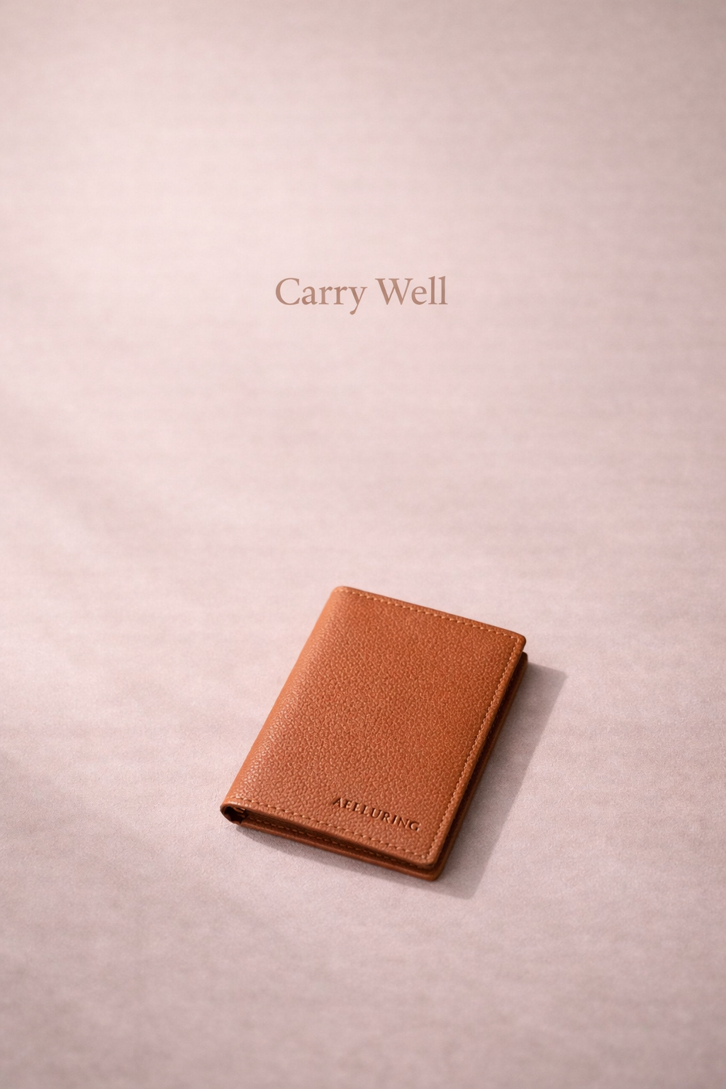 Suprema Tan Men's Vertical Leather Wallet