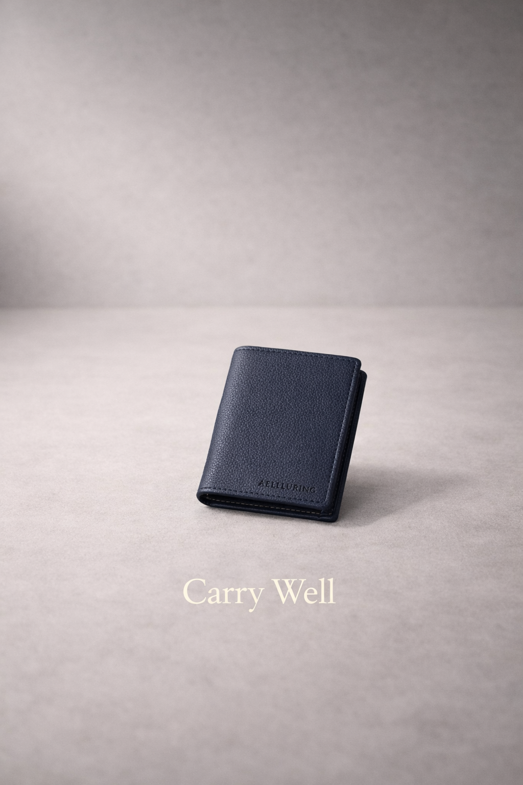 Suprema Blue Men's Vertical Leather Wallet