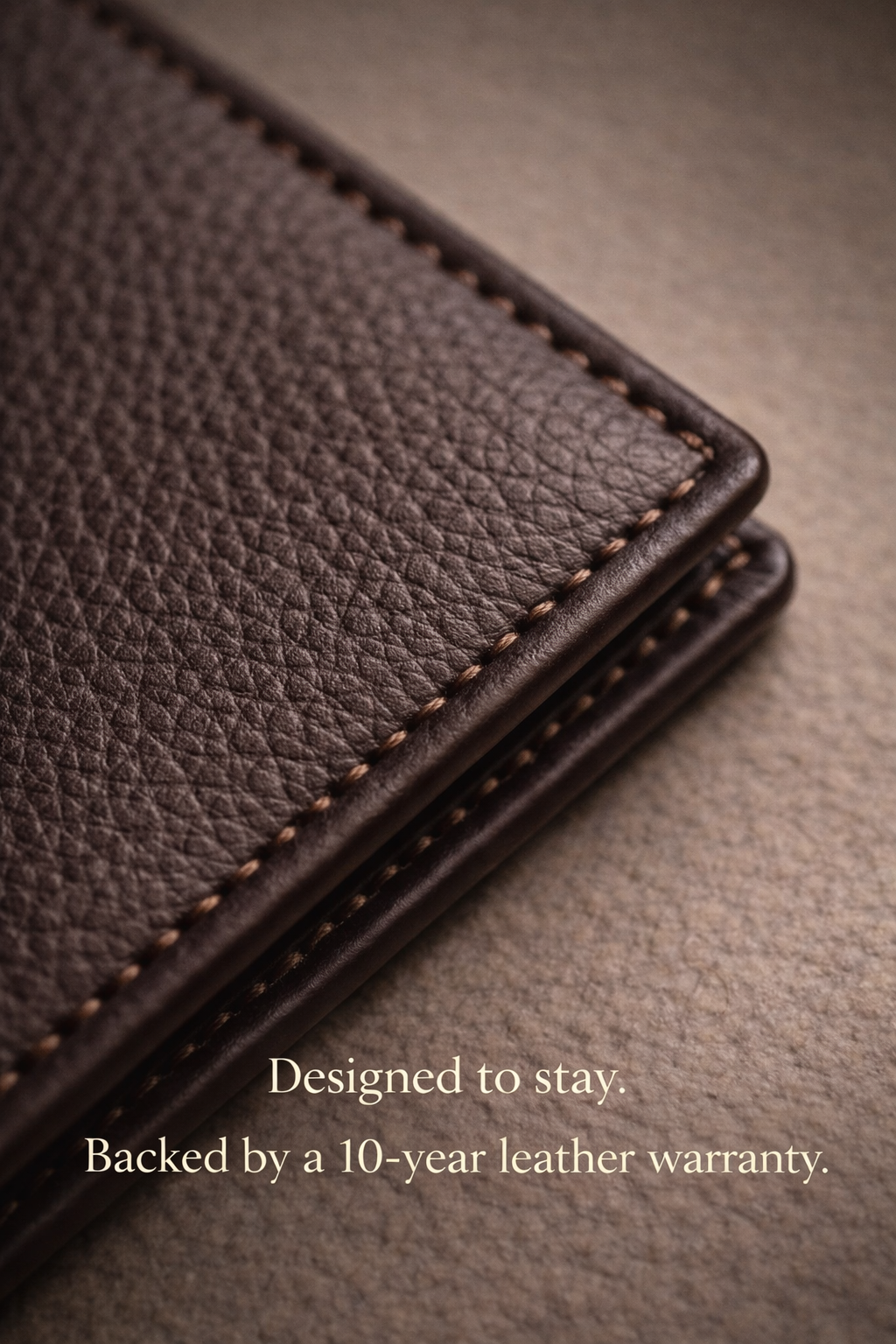 Polaris Milano Brown Men's Vertical Leather Wallet