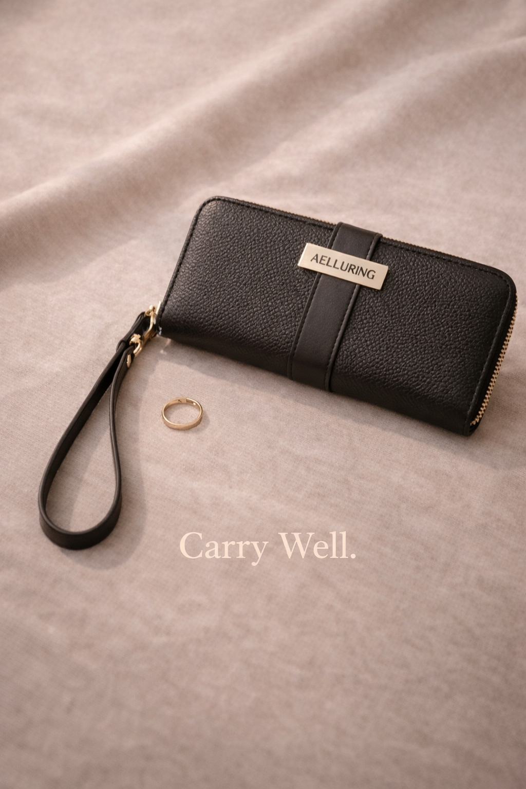 こ*じ様 ⭐️新品⭐️CTHY LUXURY MATERIAL WALLET A Ginza Milano Black Zipper Women's Leather Wallet – Aelluring