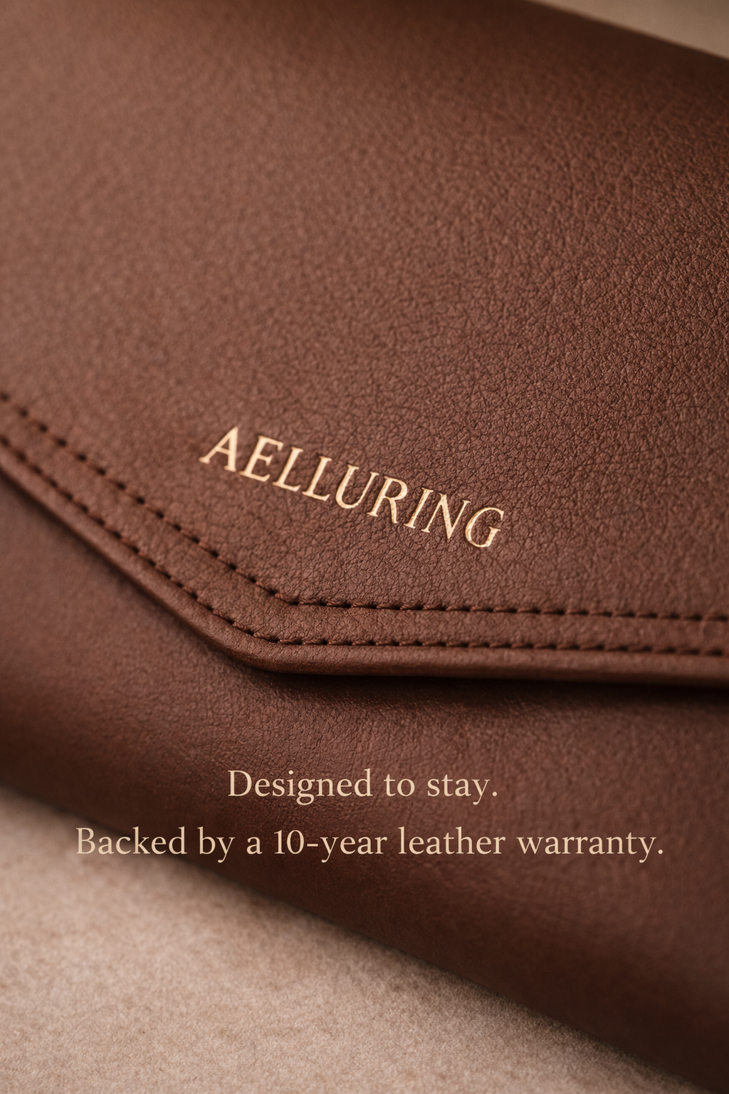 Semi Veg Miled French Beige Women's Leather Wallet