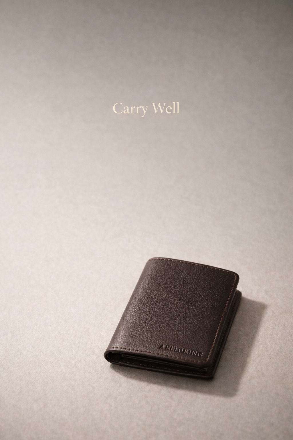 Polaris Milano Brown Men's Vertical Leather Wallet