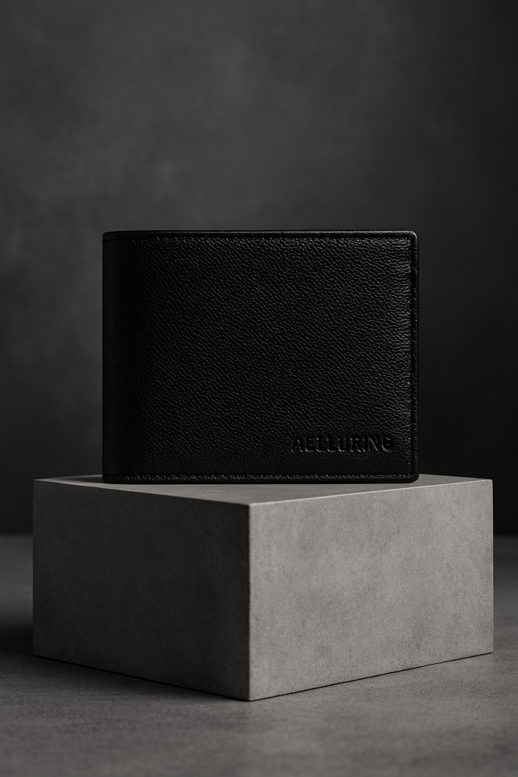 Aelluring Beluga Black Italian Leather Wallet For Men
