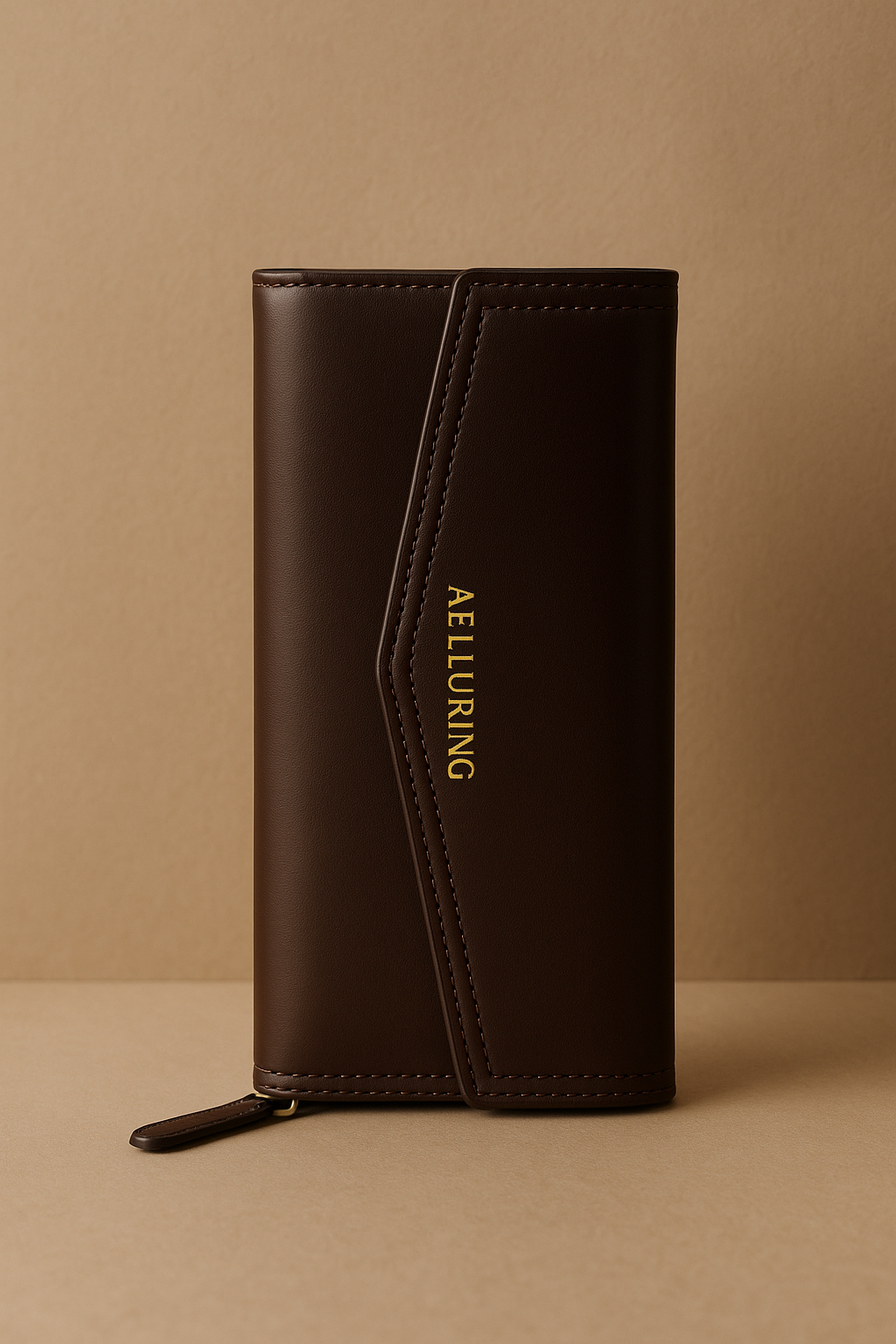 Aelluring Miled Veg Beige Women's Italian Leather Wallet 01