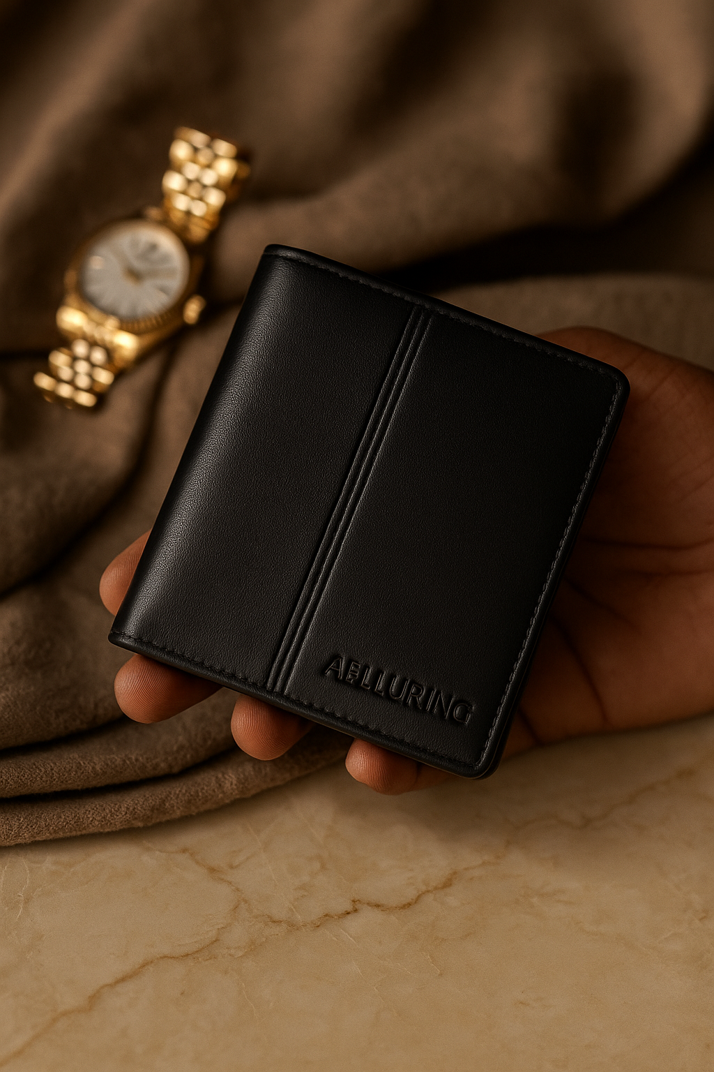 Aelluring Modena Black Men's Italian Leather Wallet 05