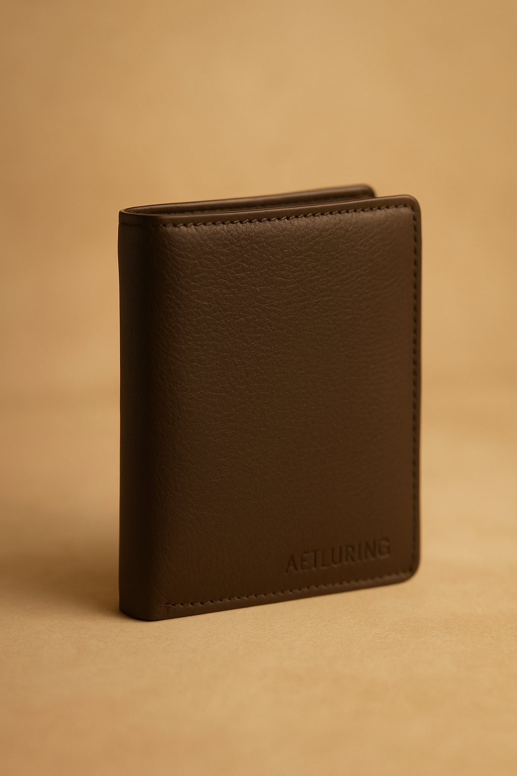 Aelluring Polaris Brown Men's Vertical Leather Wallet 02