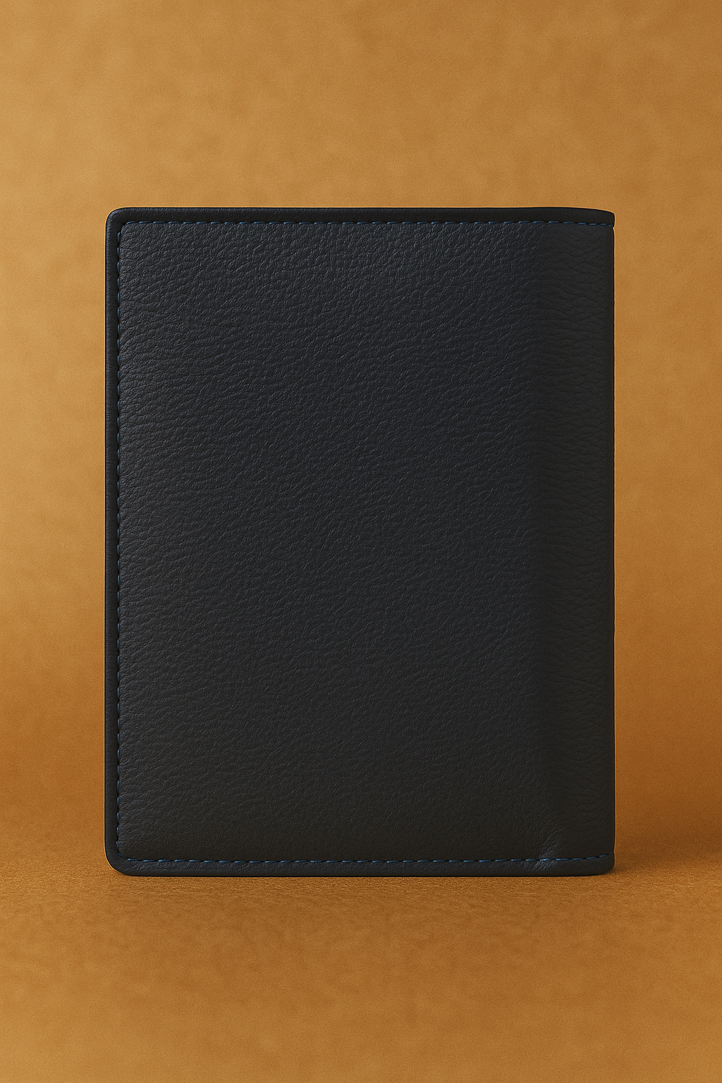 Aelluring Suprema Men's Italian Leather Blue Vertical Wallet 02