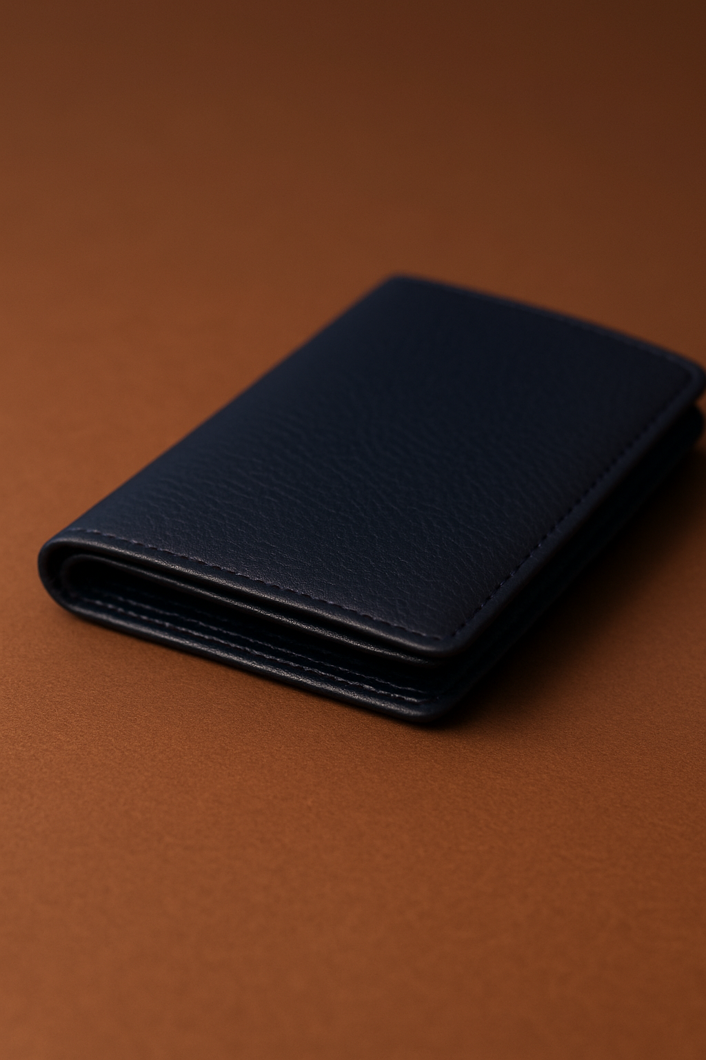 Aelluring Suprema Men's Italian Leather Blue Vertical Wallet 04