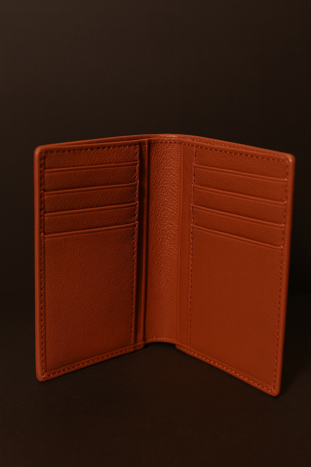 Aelluring Suprema Tan Men's Vertical Italian Leather Wallet 03