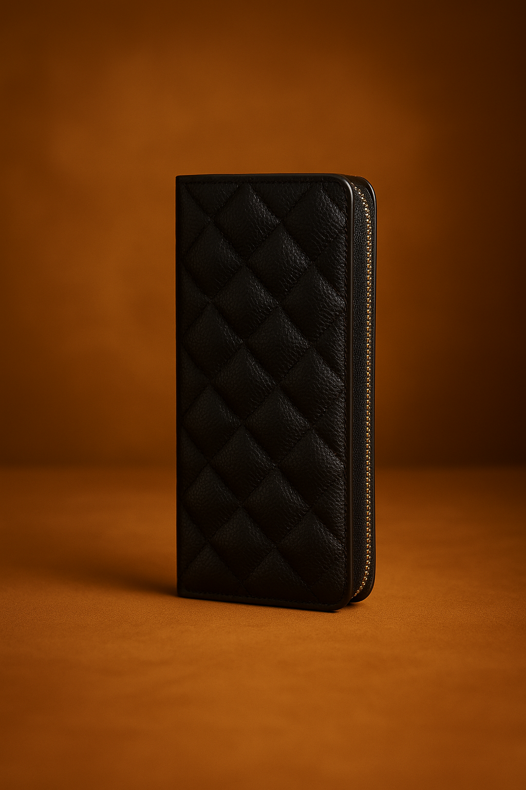 Aelluring Polaris Brown & Black Quilted Women's Leather Wallet 06