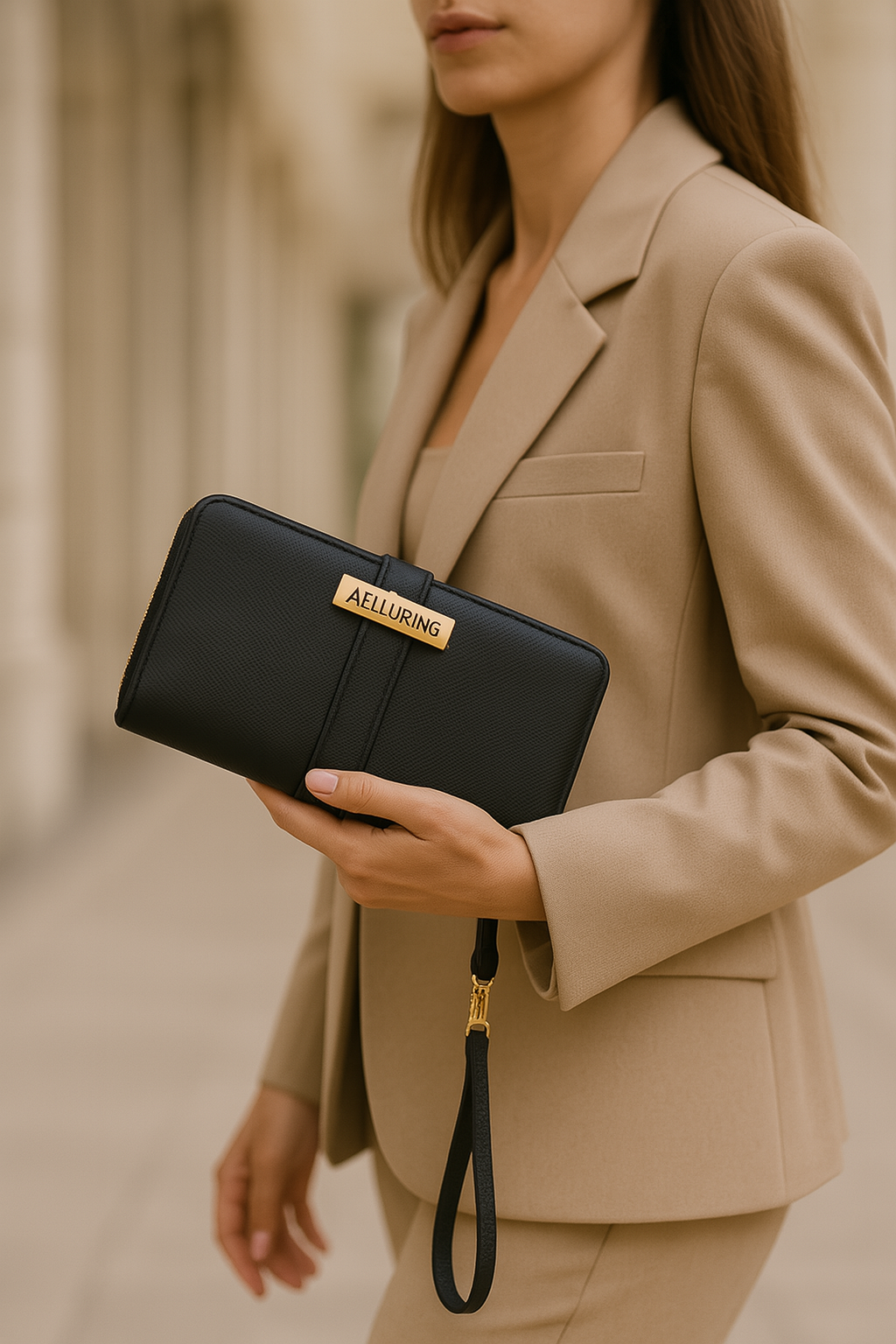 Aelluring Zoro Black Women's Italian Leather Wallet 05