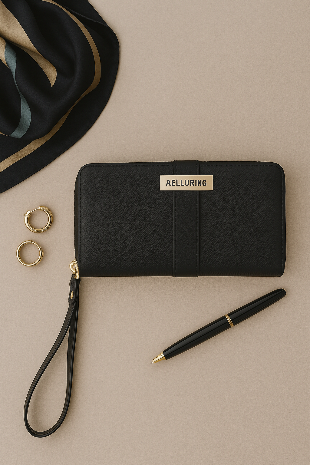 Aelluring Zoro Black Women's Italian Leather Wallet 06