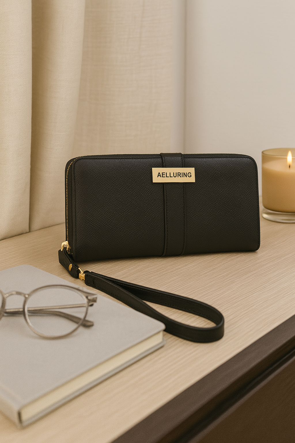 Aelluring Zoro Black Women's Italian Leather Wallet 07